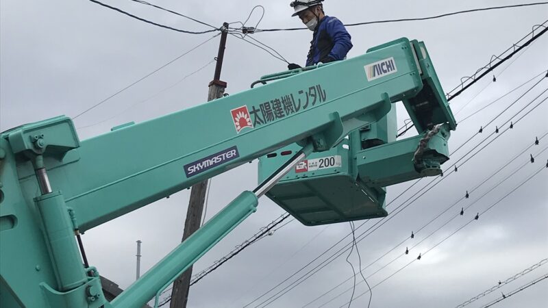 引き込みポール工事 続き